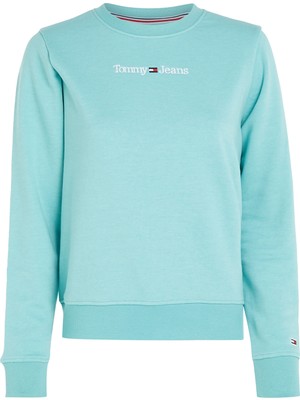 Tommy Jeans Kadın / Kız Siyah Sweatshirt ( Model Kodu : DW0DW15056 )