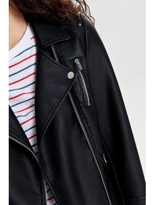 Jack & Jones 23Y Only 15153079 Kadın Deri Mont10