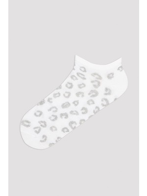 Penti Leoparlı 3lü Patik Çorap