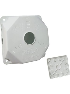 Rbox Wx8 Yeni Beyaz Junction Outdoor Box + Taban Dahil- 10 Adet