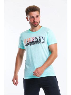 Superfly Men Tshırt Yeşil Erkek T-Shirt 21607-13