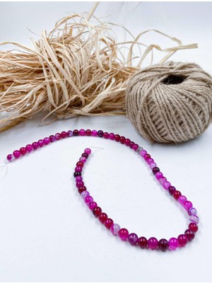 Mucize Taş Akik Küre Kesim 6 mm Doğal Taş Dizi