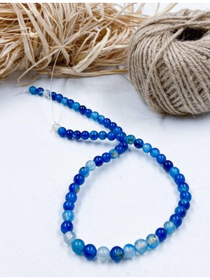 Mucize Taş Akik Küre Kesim 6 mm Doğal Taş Dizi