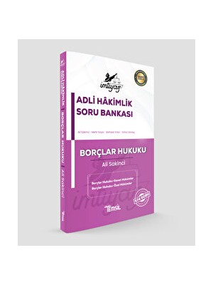 Imtiyaz Adli Hakimlik Soru Bankası Borçlar Hukuku
