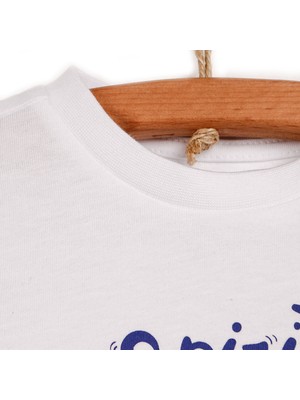 Hello Baby Hellobaby Basic Erkek Bebek Marine Baskılı Tshirt-Şort Takım Erkek Bebek