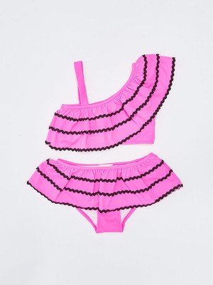 Sutaşı Detaylı Kız Çocuk Bikini Takım