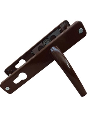 Koyu Kahve Renkli Çatı Katı Alüminyum Balkon Kapı Kolu 4 Renk Ergonomik Tasarım ve Şık Görünüm
