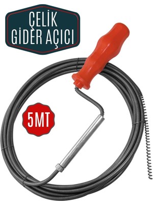 Mastercare Ironsnake 5 Metre Spiral Gider Boru Açıcı