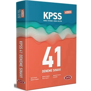 Data Yayınları 2023 KPSS Genel Yetenek - Genel Kültür 41 Deneme Sınavı
