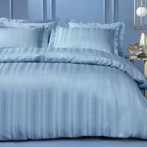 Bedding Shelly Çift Kişilik Xl Bambu Saten Nevresim Takımı - Indigo