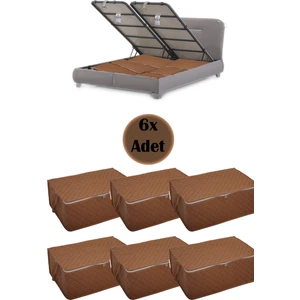 6 Adet Baza Altı Büyük Boy Saklama Hurcu(Taba)