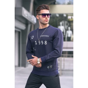 Lacivert Baskılı Erkek Sweatshirt 2199