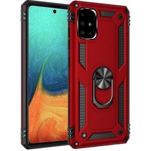 Kip GSM Samsung Galaxy A51 Kılıf Vega Tank Sert Yüzüklü Standlı Dayanıklı Kapak