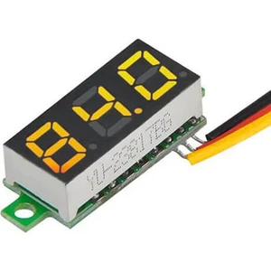 0.28'' Inch Dc 0-100v Mini Digital Voltmetre 3 Kablolu - Sarı Led