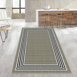 Blue Decortiva Makinede Yıkanabilir Kaymaz Taban Leke Tutmaz Salon Halısı Mutfak Halısı ve Yolluk