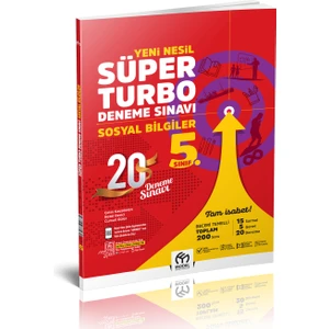 Model Eğitim Yayıncılık Yeni Nesil Süper 5 Sınıf Turbo Sosyal Bilgiler Deneme