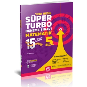 Model Eğitim Yayıncılık Yeni Nesil Süper 5 Sınıf Turbo Matematik Deneme