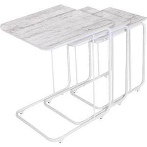 Mutlu Alışveriş Merkezi C Zigon Sehpa Mdf 3 Lü Tekerlekli Servis Sehpası