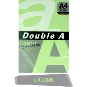 Double A Renkli Fotokopi Kağıdı 25 Li A4 80 gr Lagoon