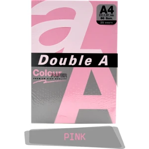 Double A Renkli Fotokopi Kağıdı 25 Li A4 80 gr Pink