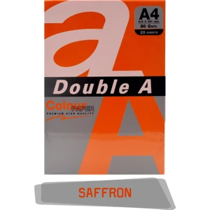 Double A Renkli Fotokopi Kağıdı 25 Li A4 80 gr Saffron