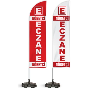 2li Nöbetçi Eczane Yönlendirme Tanıtım ve Reklam Yelken Bayragı Logolu