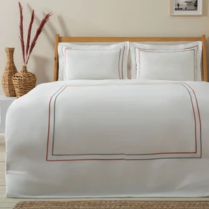 Geo Nevresim Seti Ekstra Çift Kişilik 260X220 cm Ekru