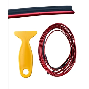 Ekt Krom Fitil Torpido Şeridi Araç Içi, Göğüs, Kapı Kolları Kırmızı