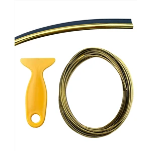 Krom Fitil Torpido Şeridi Araç Içi Göğüs Kapı Kolları Gold