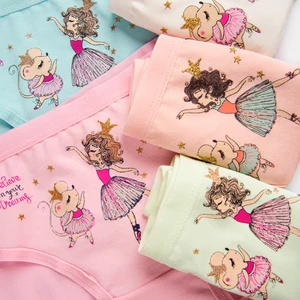 Kız Çoсuk Mixcolor 5'li Paket Baskılı Külot