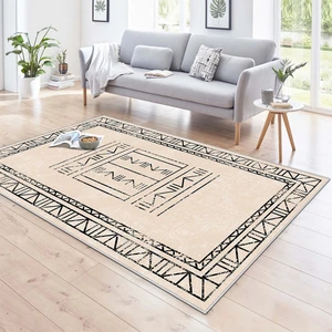 Makinede Yıkanabilir Kaymaz Taban Leke Tutmaz Salon Halısı Mutfak Halısı ve Yolluk