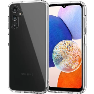 M.TK Moveteck Samsung Galaxy A14 Uyumlu Şeffaf Sararmaz Kılıf Slim Ultra Parlak Kamera Korumalı