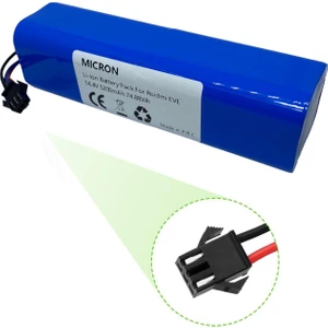 Roidmi Eve / Eve Plus Uyumlu Robot Süpürge Batarya 14.4V 5200 Mah Li-Ion Pil Batarya