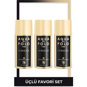 Aqua Di Polo 1987 La Rocca 3'lü Parfümlü Deodorant Seti STCC004501