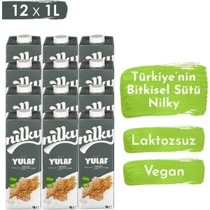 Laktozsuz Glutensiz Vegan Yulaf Sütü 1lt X12