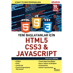 Yeni Başlayanlar için Html5 Css3 & Javascrıpt - Fahrettin Erdinç