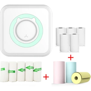 Mini Bluetooth Kablosuz Taşınabilir Termal Yazıcı - Yeşil (Yurt Dışından)