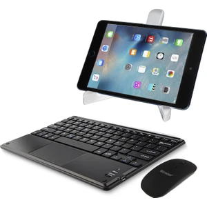 Tcl Nxtpaper 10S Için Touchpad Bluetooth Klavye 24 cm (Tr Sticker) + Bluetooth Mouse + Stand - AL2766