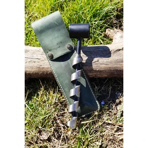 Bushcraft Outdoor Kamp El Burgusu Deri Kılıflı