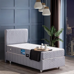 Kristal İkili Set Tek Kişilik Baza Başlık Seti