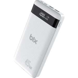 PB202 20000MAH 45W Pd Giriş/çıkışlı Laptop Şarj Edebilen Üç Portlu 22.5W Süper Hızlı LED Göstergeli Powerbank Beyaz