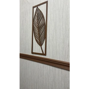Renkli Duvarlar Kahverengi Düz 8CM-110CM Yapışkanlı Çıta Çerçeve Süpürgelik