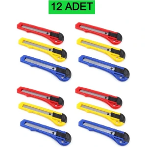 12 Adet Maket Bıçağı Büyük Boy Falçata
