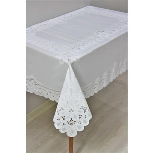 Dede Ev Tekstil  Hazır Dantel Görünümlü Silinebilir Pvc Muşamba Masa Örtüsü Zincir