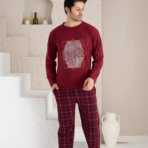 Pijama Ekose Alt Cepli Pijama Mevsimlik Pijama Uzun Kollu Pijama Erkek Pijama Takımı