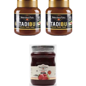 Abdurrahman Tatlıcı Çilek Reçeli 1500 gr +Abdurrahman Tatlıcı Tadıbu x 2 Adet