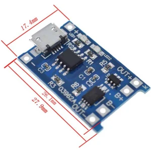 Hobi Mekatronik TP4056 1A Lipo – Li-On Pil Şarj Devresi Micro Usb(Sarj Korumalı)