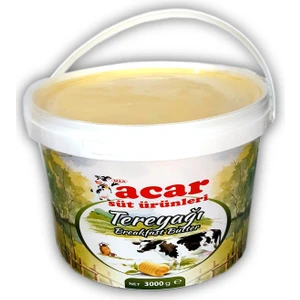Acar Süt Tereyağı 3 Kg.