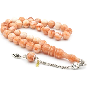 Hakkı Usta İmzalı Kamçılı Küre Kesim Çekoslavak Katalin Tesbih