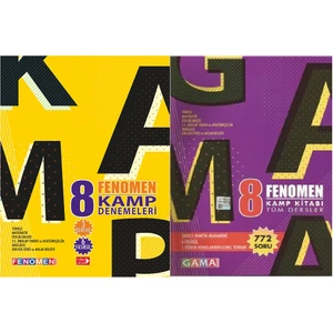 Gama Yayınları 8. Sınıf Fenomen 1. Dönem Tüm Dersler Kamp Kitabı & Fenomen Kamp Tüm Dersler Deneme Kitabı